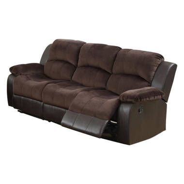 Suede electric recliner discount sofa